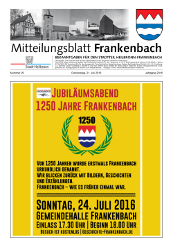 Mitteilungsblatt Frankenbach