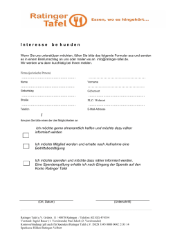 Interesse bekunden