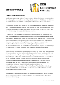 Benutzerordnung