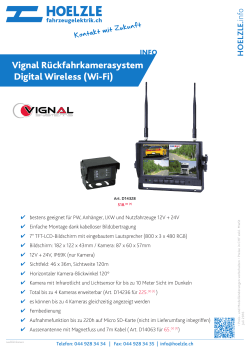 Vignal Rückfahrkamerasystem Digital Wireless (Wi-Fi)