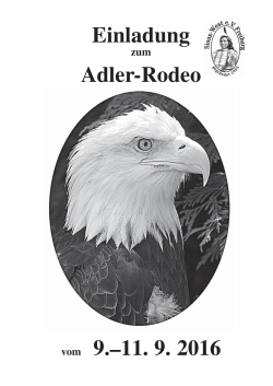 Einladung Adler-Rodeo vom 9.–11. 9. 2016 - Bavarian