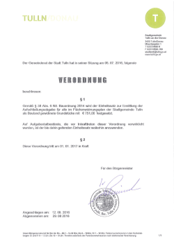 Einheitssatz Aufschlie&szlig;ungsabgabe ab 01.01.2017