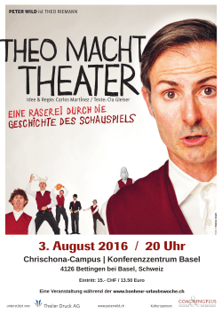 "Theo macht Theater" am 3. August 2016