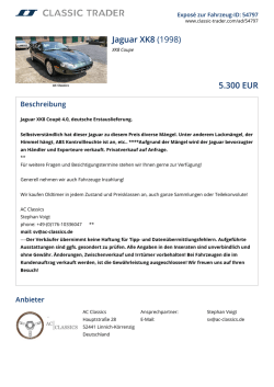 Jaguar XK8 (1998) 5.300 EUR