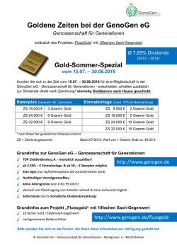 GOLD-Sommer-Spezial