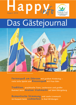 Happy Info August 2016 - Stadtportal Bad Arolsen