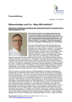 H&auml;morrhoiden und Co.: Was hilft wirklich?