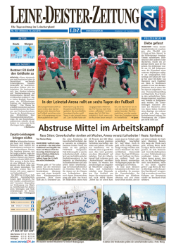 Abstruse Mittel im Arbeitskampf - LDZ E-Paper
