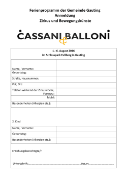 Anmeldung - Baschti Balloni | Start