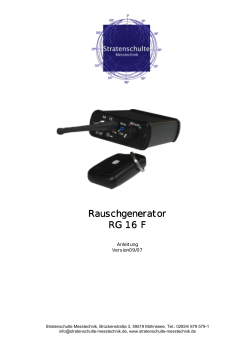 Rauschgenerator Rauschgenerator RG 16 F