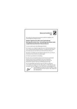 Diplom-Ingenieur/in (FH) in der Fachrichtung Bauingenieurwesen