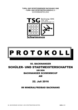 protokoll - TSG Backnang eV
