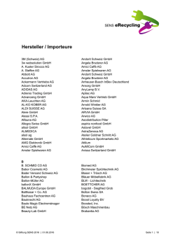 Hersteller / Importeure