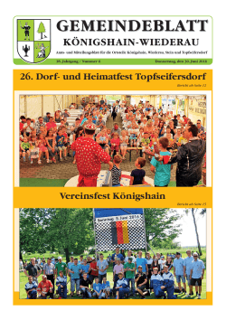 Gemeindeblatt 06-2016 - Königshain
