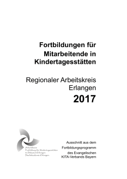 Programm 2017 - Regionaler Arbeitskreis Erlangen