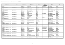 - 1 - Mannschaftsverantwortliche zur Saison 16/17