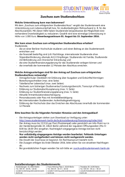 Infoblatt Zuschuss zum Studienabschluss WS16_17