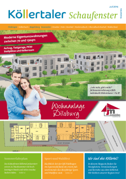 Ausgabe Juli 2016 - Köllertaler Schaufenster