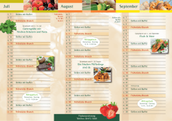 zum kulinarischen Kalender - Landhotel Bergwirt Pöhler