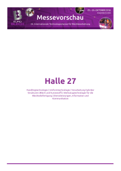 Halle 27 - EuroBLECH 2016