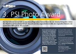 3. PSI Photo Award - Paul Scherrer Institut