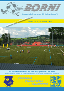Borni2016-Sportwoche-2016 - SV 1951 Niederseelbach eV