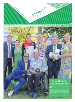 Festzeitung - AOK Nordost Sommerfest