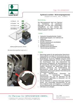 hydraulische Bohrungsspanner