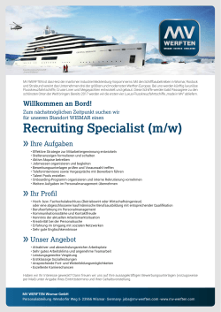 Recruiting Specialist (m/w)