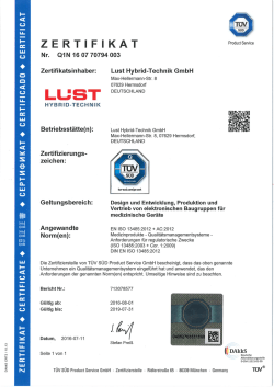 ISO 9001:2008 - LUST Hybrid