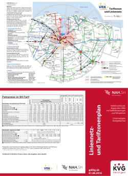 Tarifzonenplan VRK - KVG Kieler Verkehrsgesellschaft mbH