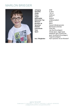 Marlon Brieger - agentur feinschliff