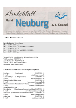 Amtsblatt KW 28 2016 - Markt Neuburg an der Kammel
