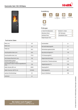 HARK Kaminofen 122-3 ECOplus mit drei Sichtfenstern