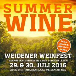 Weinfest 2016 - Vinothek Weiden am See