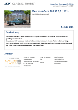 Mercedes-Benz 280 SE 3,5 (1971) 14.600 EUR
