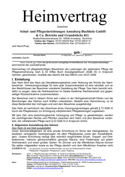 Heimvertrag Seite 1-11 - Seniorenpflegeeinrichtungen am