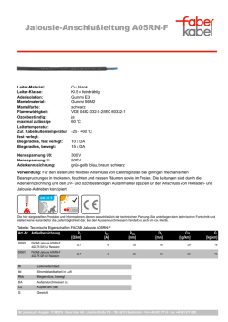 Jalousie-Anschlußleitung A05RN-F