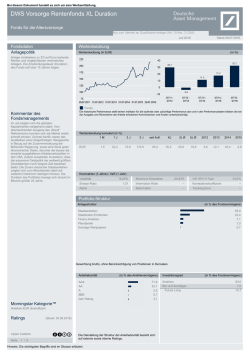 DWS Vorsorge Rentenfonds XL Duration