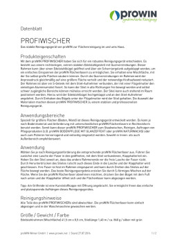 Datenblatt - prowin