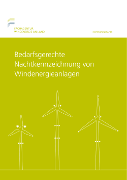 Hintergrundpapier - Fachagentur Windenergie an Land