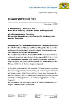 Passau - (Linz) - Autobahndirektion Südbayern