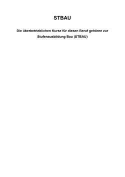 Die &uuml;berbetrieblichen Kurse f&uuml;r diesen Beruf geh&ouml;ren zur