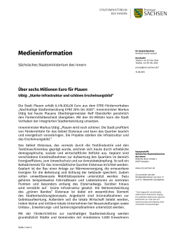 Medieninformation - Medienservice Sachsen