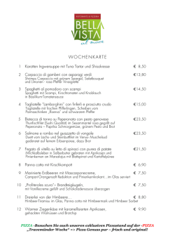 wochenkarte - bellavista