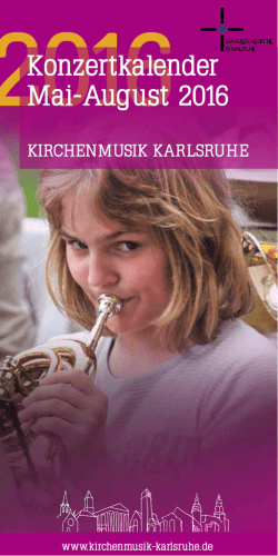 Konzertkalender - Evangelische Kirche in Karlsruhe