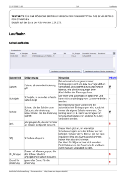 Laufbahn - ASV