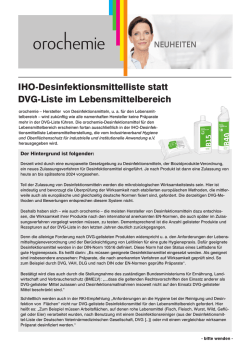 IHO- statt DVG-Liste