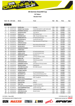 iXS German Downhill Cup
