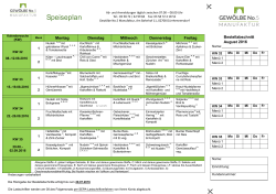 Speiseplan - Gewölbe No.5 Manufaktur Veredlungs
